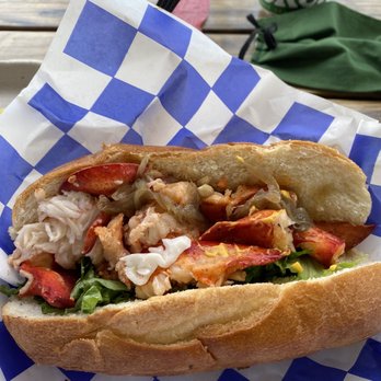 Ripkas Beach Cafe - Hot Lobster roll. Delicious. - Seafood Near Me - Norwalk, Connecticut