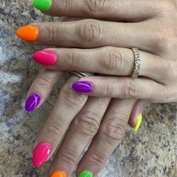 Star Nails - Rainbow nails
