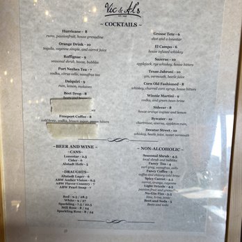 Vic & Al's - Menu - Cajun/Creole Near Me - Austin, Texas