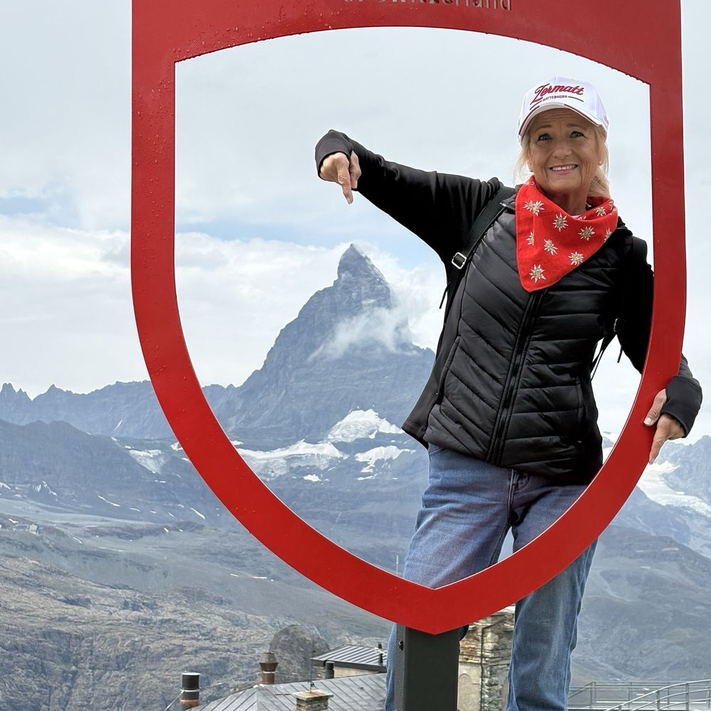 Chalet Hotel Schönegg - Me pointing at the Matterhorn! - Hotels Near Me - Zermatt, VS Chalet Hotel Schönegg - Me pointing at the Matterhorn! - Hotels Near Me - Zermatt, VS