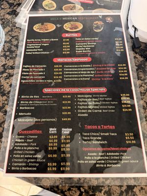 Menu photo 2 Mela's Mexican Restaurant Marysville, CA