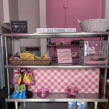 Luv-a-Latte Espresso - ows a shelf of food - Coffee & Tea Near Me - Tacoma, Washington