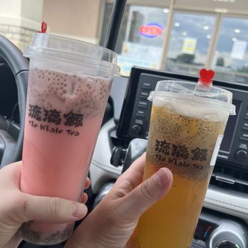 The Whale Tea - Rose milk tea and peach tea - Tea Rooms Near Me - Boise, Idaho