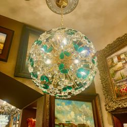Callidus Electric - Custom chandelier, installation by Callidus