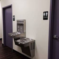 Radiance Hot Yoga - Water fountain to fill your bottle with cold, fresh, filtered water! Put your bottle near sensor to automatically fill.