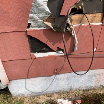 8 Bit Contracting - Hole from shingles - Painters Near Me 8 Bit Contracting - Hole from shingles - Painters Near Me