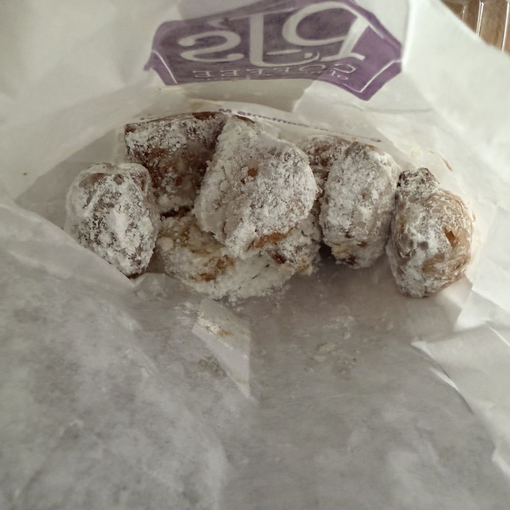 PJ's Coffee - Beignet Bites. They were not as good as the regular size Beignets. We liked the bigger ones better. Would not order again. - Coffee & Tea Near Me - Pensacola, Florida PJ's Coffee - Beignet Bites. They were not as good as the regular size Beignets. We liked the bigger ones better. Would not order again. - Coffee & Tea Near Me - Pensacola, Florida