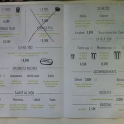 FalaFay - Menu with options