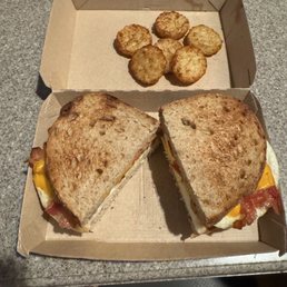 Sourdough Breakfast Sandwich and Hash Browns Sourdough Breakfast Sandwich and Hash Browns