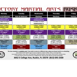 Victory Martial Arts Academy - NEW!  SUMMER 2025 SCHEDULE!