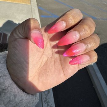 Nail Psychic - Pink French Cat eye - Nail Salons Near Me - Rancho Cucamonga, California Nail Psychic - Pink French Cat eye - Nail Salons Near Me - Rancho Cucamonga, California