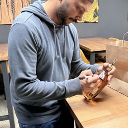 Bottle signing Bottle signing