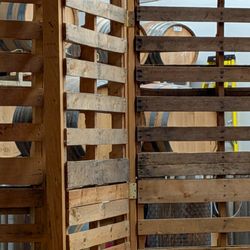 Hip Chicks Do Wine - Actual wine being made behind the pallet room dividers