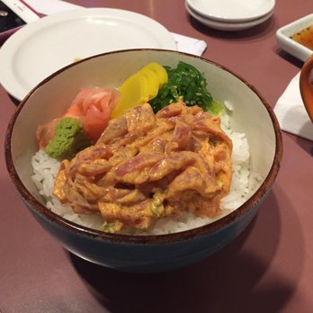 Kazoku Sushi - Spicy Salmon Don - Sushi Bars Near Me - Troy, Michigan Kazoku Sushi - Spicy Salmon Don - Sushi Bars Near Me - Troy, Michigan