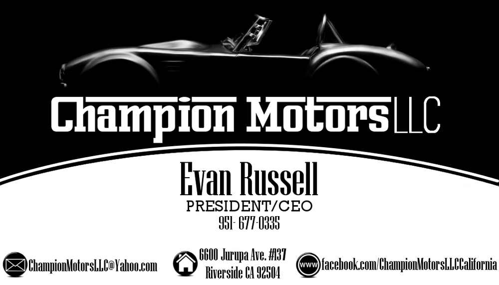 CHAMPION MOTORS Updated August 2024 6600 Jurupa Ave, Riverside, California Car Dealers
