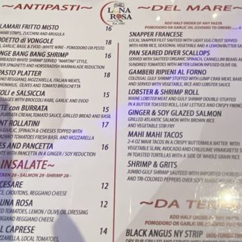 Caffe Luna Rosa - Menu - Italian Near Me - Delray Beach, Florida