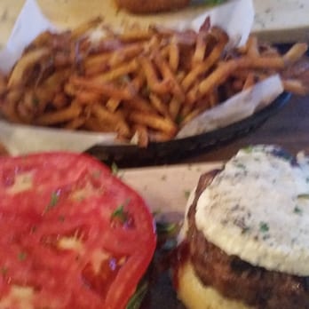 Game - Wild boar, truffle oil fries and a kangaroo burger in the back. - Burgers Near Me - Louisville, Kentucky Game - Wild boar, truffle oil fries and a kangaroo burger in the back. - Burgers Near Me - Louisville, Kentucky