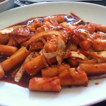 Korea Restaurant - Dukbokki! (Spicy Ricecakes with fishcakes) - Korean Near Me - Minneapolis, Minnesota