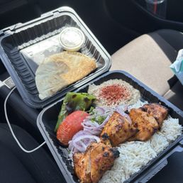 Chicken kebab plate Chicken kebab plate