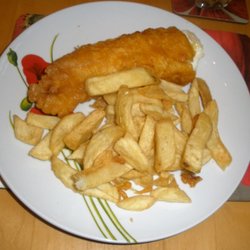 Sea Master Fish and Chips - Sea Master Fish & Chips, Broadstairs, UK - half order of f&c, and there was salad to the side