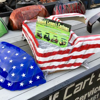 Liquid Lenny's Customs - Custom painted american flag Club Car Precedent golf cart body by Liquid Lenny's Customs - Golf Cart Dealers Near Me - Oldsmar, Florida