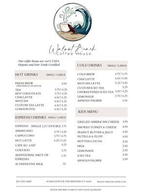 Menu photo 5 Walnut Beach Coffee House Milford, CT Menu photo 5 Walnut Beach Coffee House Milford, CT