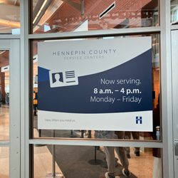 Hennepin County Service Center - Brookdale - Now Serving: 8am to 4pm, Monday thru Friday.