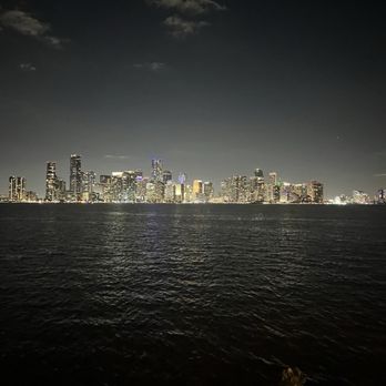Rusty Pelican - Miami - View at night - Seafood Near Me - Key Biscayne, Florida