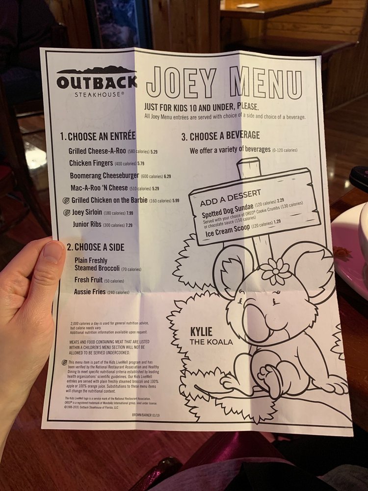 Outback Nutrition Joey Menu Blog Dandk