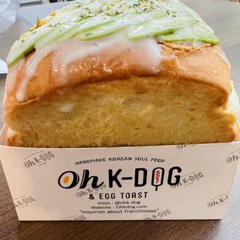 Oh K Dog & Egg Toast - Egg Toast with Avocado - Sandwiches Near Me - Carrollton, Texas