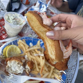Red's Eats - Lobster roll, some lobster not pictured. We ate it :) - Seafood Near Me - Wiscasset, Maine Red's Eats - Lobster roll, some lobster not pictured. We ate it :) - Seafood Near Me - Wiscasset, Maine