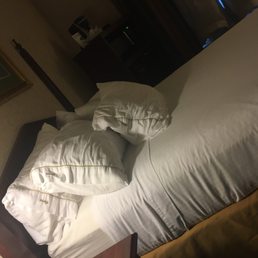 Super comfy bed with real full size bed pillows! Super comfy bed with real full size bed pillows!