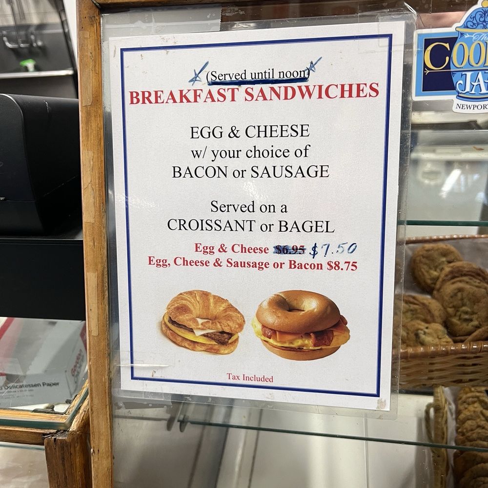 The Cookie Jar - Breakfast sandwiches - Bakeries Near Me - Newport, Rhode Island The Cookie Jar - Breakfast sandwiches - Bakeries Near Me - Newport, Rhode Island