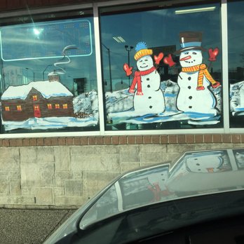 Legends Coney Island - snowmen in the window - American Near Me - Detroit, Michigan Legends Coney Island - snowmen in the window - American Near Me - Detroit, Michigan