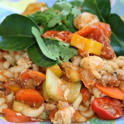 Green Dragon Farmer's Market - Live cooking show dish