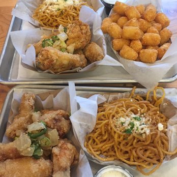 Fire Wings - Bomb garlic noodles and BOMB salt and pepper wings. I miss it already - Chicken Wings Near Me - San Mateo, California