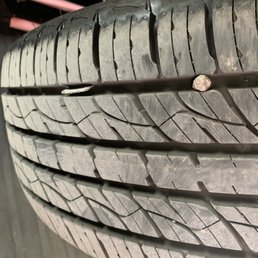Punctured tire Punctured tire