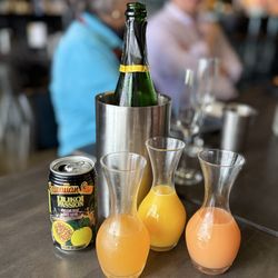 The Crawlspace Gastropub - Mimosa flight with Lilikoi passion add in (secret menu)