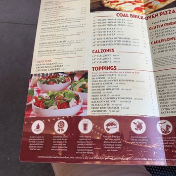 Grimaldi's Pizzeria - Menu - pg 1 - Pizza Near Me - Mt Pleasant, South Carolina