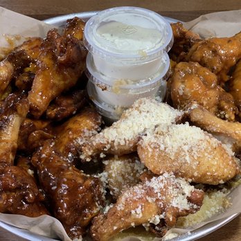 Bluffalo Wings - 25ct Traditional Wings - Original Buffalo, Garlic Parmesan, Carribbean Jerk, Asian "Jackie Chan" - Chicken Wings Near Me - Corpus Christi, Texas Bluffalo Wings - 25ct Traditional Wings - Original Buffalo, Garlic Parmesan, Carribbean Jerk, Asian "Jackie Chan" - Chicken Wings Near Me - Corpus Christi, Texas