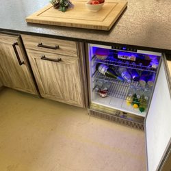 Doodlebuggers Fireplace, Grill & Outdoor Store - Refrigerator in our new outdoor kitchen