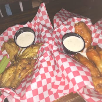 Moses Rose's Hideout - One order of wings 2 ways: lemon pepper and buffalo - Barbeque Near Me - San Antonio, Texas Moses Rose's Hideout - One order of wings 2 ways: lemon pepper and buffalo - Barbeque Near Me - San Antonio, Texas