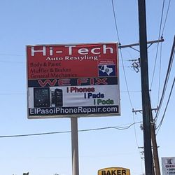 El Paso iPhone Repair - The sign.