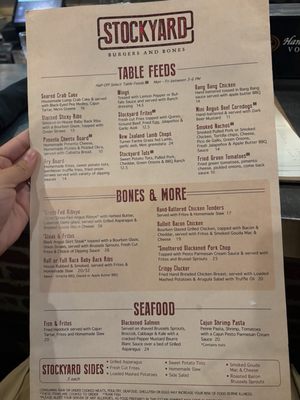 Menu photo 1 Stockyard Burgers and Bones Marietta, GA Menu photo 1 Stockyard Burgers and Bones Marietta, GA