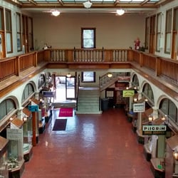 Coolidge Corner Wellness Studio - Interior of the mall, from the second story