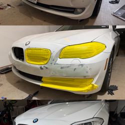 BM Mobile Autobody - Before, during and after 2015 bmw 535 bumper repair