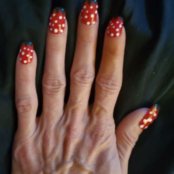 Nail Envy - Strawberries for summer time. I love my yummy nails. - Nail Salons Near Me - Cheektowaga, New York Nail Envy - Strawberries for summer time. I love my yummy nails. - Nail Salons Near Me - Cheektowaga, New York