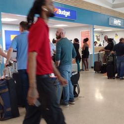Avis Car Rental - Worker goofing off