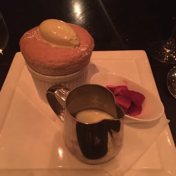 Scarpetta - Strawberry Soufflé with Vanilla Gelato - Italian Near Me - Las Vegas, Nevada Scarpetta - Strawberry Soufflé with Vanilla Gelato - Italian Near Me - Las Vegas, Nevada