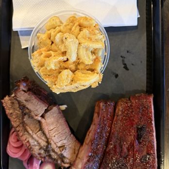 Horn Barbecue - Giant pork ribs that were absolutely delicious, juicy brisket that was smoked perfectly, and Rich mac & cheese with giant pasta shells. - Desserts Near Me - Lafayette, California Horn Barbecue - Giant pork ribs that were absolutely delicious, juicy brisket that was smoked perfectly, and Rich mac & cheese with giant pasta shells. - Desserts Near Me - Lafayette, California